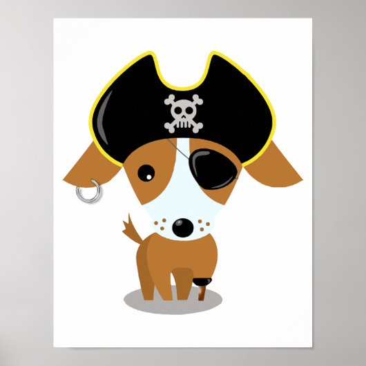 Pirate Puppy Poster (Voorkant)