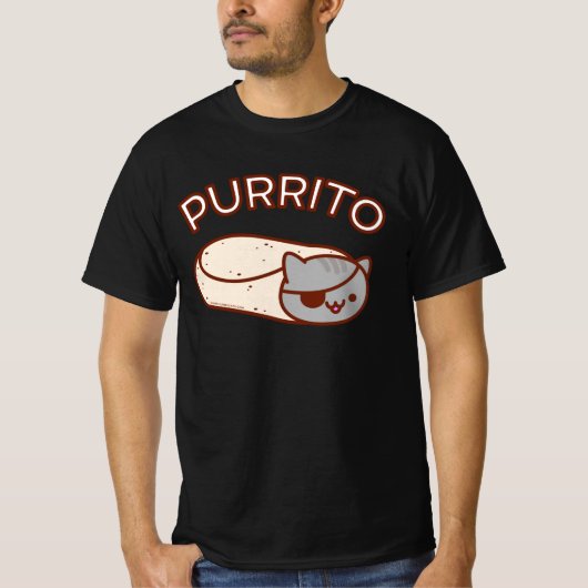 Pirate PURRITO Cat Burrito T-SHIRT (Voorkant)
