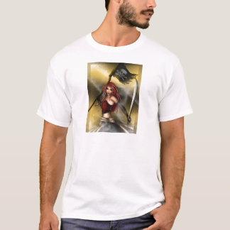 Pirate Queen met vlag T-shirt