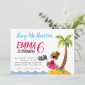 Pirate Queen Party Invitation Kaart (Staand voorkant)