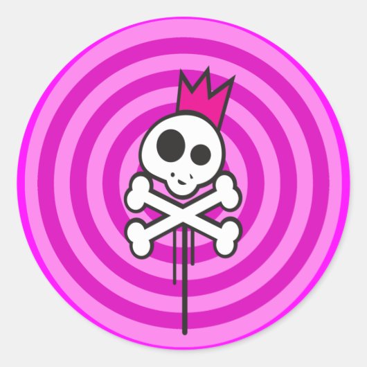 Pirate Queen Ronde Sticker (Voorkant)