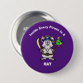 Pirate Rat Button (Voorkant /achterkant)