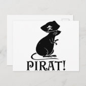 Pirate Rat | Pirate House Rat Rodent Gift Briefkaart (Voorkant / Achterkant)