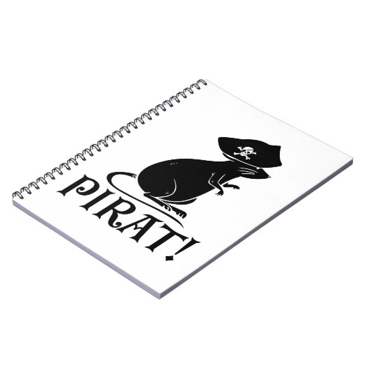 Pirate Rat | Pirate House Rat Rodent Gift Notitieboek (Linkerzijde)