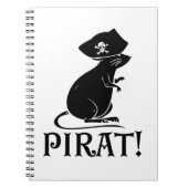 Pirate Rat | Pirate House Rat Rodent Gift Notitieboek (Voorkant)