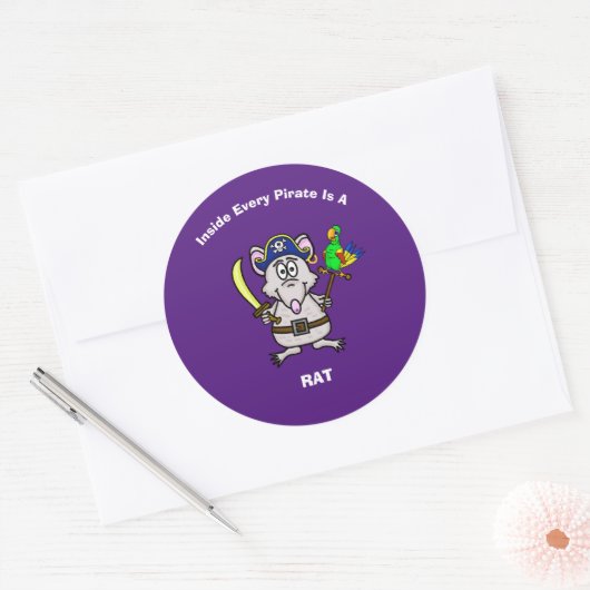 Pirate Rat Stickers (Envelop)