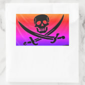 Pirate Rechthoekige Sticker (Tas)