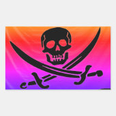 Pirate Rechthoekige Sticker (Voorkant)