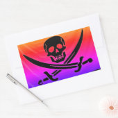 Pirate Rechthoekige Sticker (Envelop)