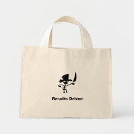 Pirate resultaten gedreven mini tote bag