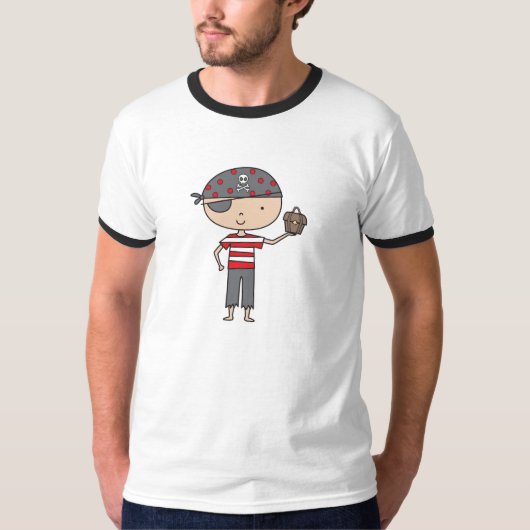 Pirate Ringer T-shirt (Voorkant)