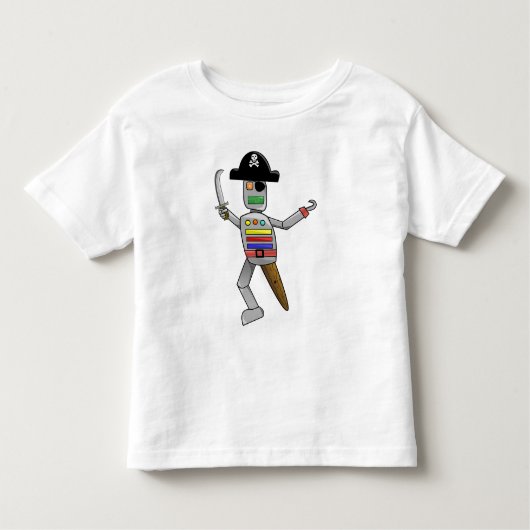 Pirate Robot Kinder Shirts (Voorkant)
