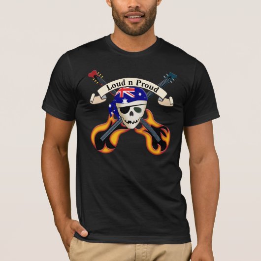 Pirate Rock (Aussie) T-shirt (Voorkant)