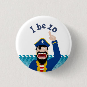 Pirate Ronde Button 3,2 Cm