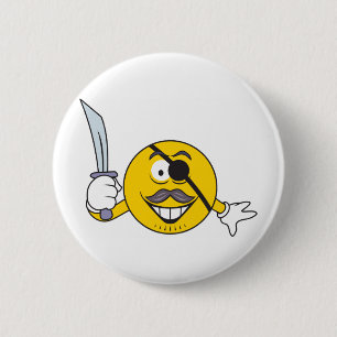 Pirate Ronde Button 5,7 Cm