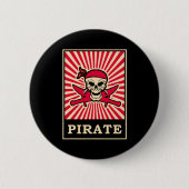 Pirate Ronde Button 5,7 Cm (Voorkant)