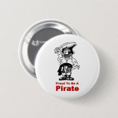 Pirate Ronde Button 5,7 Cm (Voorkant /achterkant)