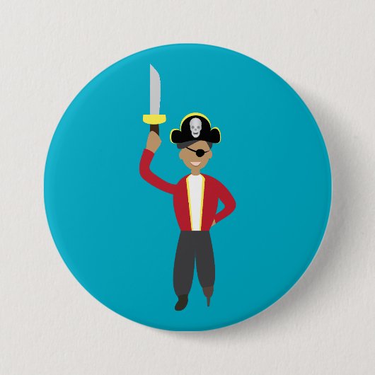 Pirate Ronde Button 7,6 Cm (Voorkant)