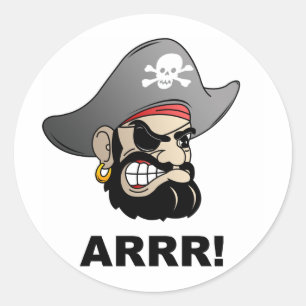 Pirate Ronde Sticker