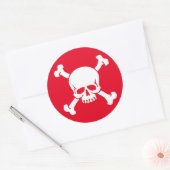Pirate Ronde Sticker (Envelop)