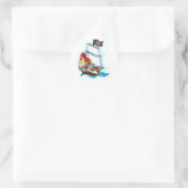Pirate Ronde Sticker (Tas)