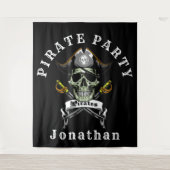 Pirate Royal  Piratenfeest achtergronddecoratie Wandkleed (Voorkant)