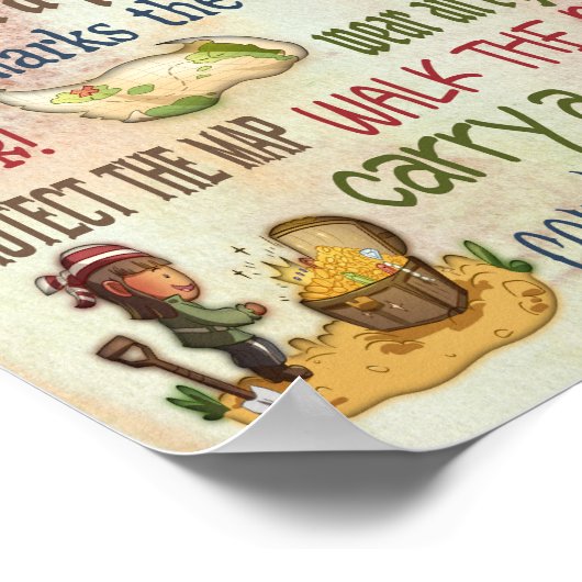 Pirate Rules Motivatie Citaten Poster - 8x10 (Hoek)