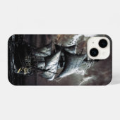 Pirate  Sailing Ship Night Stormy Skies iPhone Hoesje (Achterkant horizontaal)