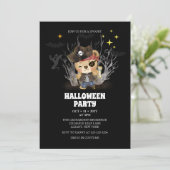 Pirate Sailor Spooky Beer Halloween Party Kaart (Staand voorkant)