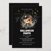 Pirate Sailor Spooky Beer Halloween Party Kaart (Voorkant / Achterkant)