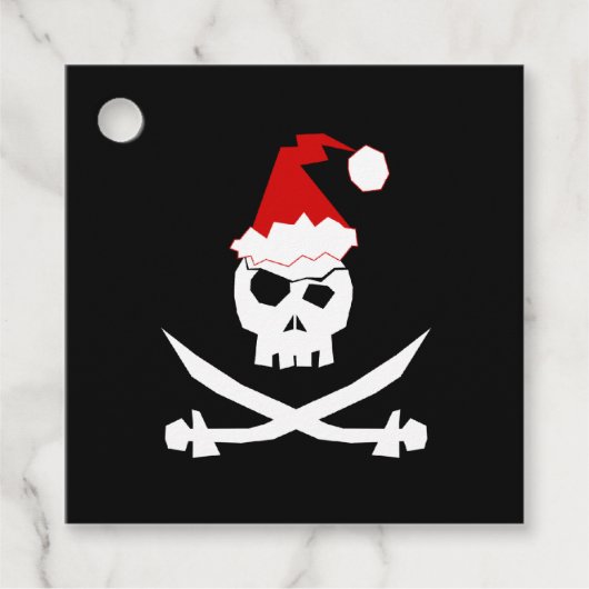 Pirate Santa Bedankjes Labels (Voorkant)