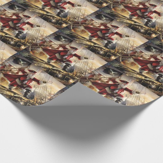 Pirate Santa Cadeaupapier (Hoek)