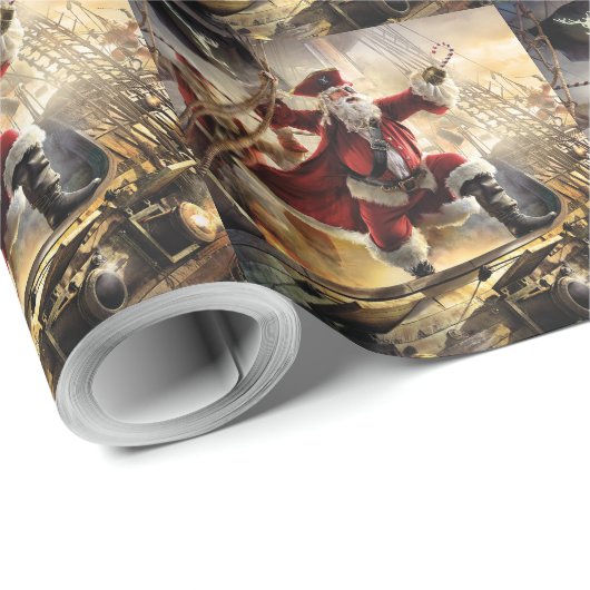 Pirate Santa Cadeaupapier (Rol Hoek)