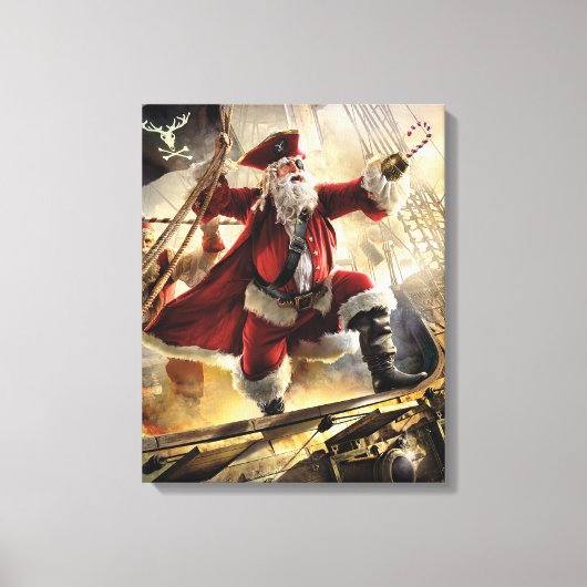 Pirate Santa Canvas Afdruk (Voorkant)