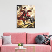 Pirate Santa Canvas Afdruk (Insitu (Woonkamer))