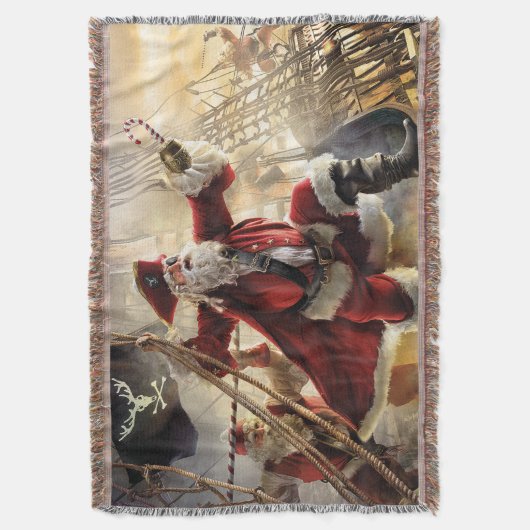 Pirate Santa Deken (Voorkant Verticaal)
