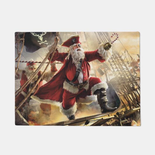 Pirate Santa Deurmat (Voorkant)