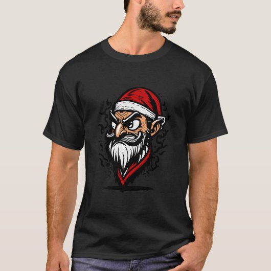 Pirate Santa Face For Christmas T-shirt (Voorkant)