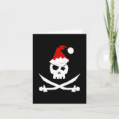Pirate Santa Feestdagen Kaart (Voorkant)