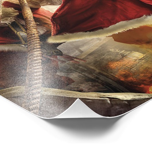 Pirate Santa Foto Afdruk (Hoek)