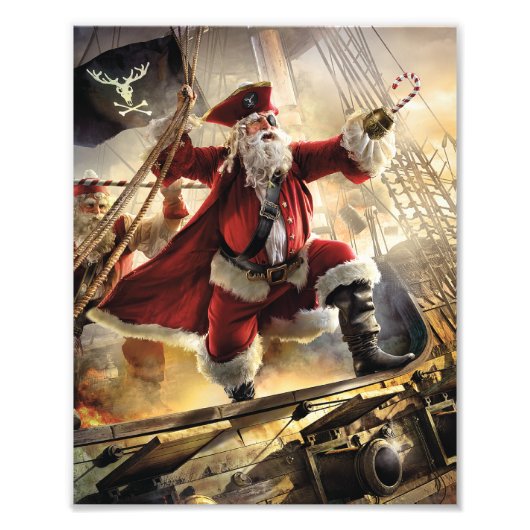 Pirate Santa Foto Afdruk (Voorkant)