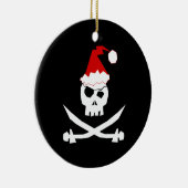Pirate Santa Keramisch Ornament (Rechts)
