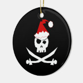Pirate Santa Keramisch Ornament (Links)