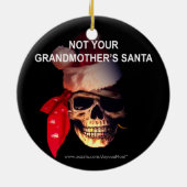 Pirate Santa Kerstversiering Keramisch Ornament (Achterkant)