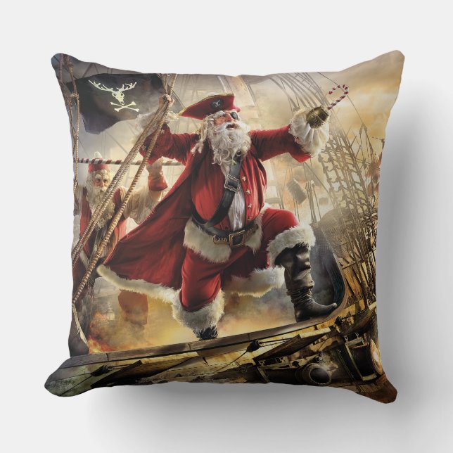 Pirate Santa Kussen (Voorkant)