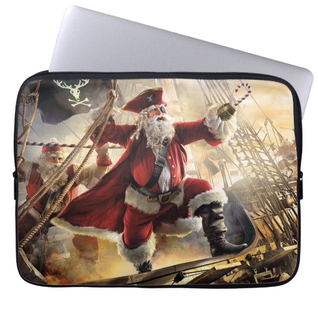 Pirate Santa Laptop Sleeve (Voorkant)