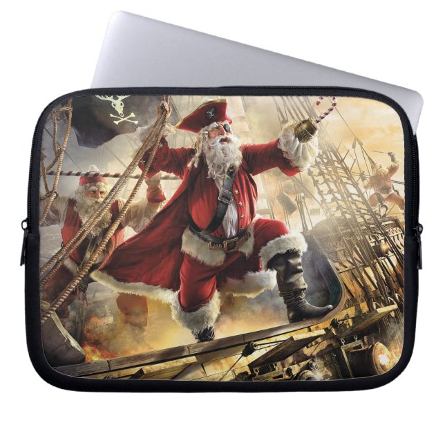 Pirate Santa Laptop Sleeve (Voorkant)