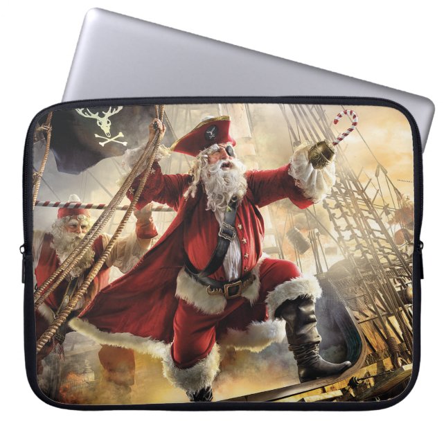 Pirate Santa Laptop Sleeve (Voorkant)