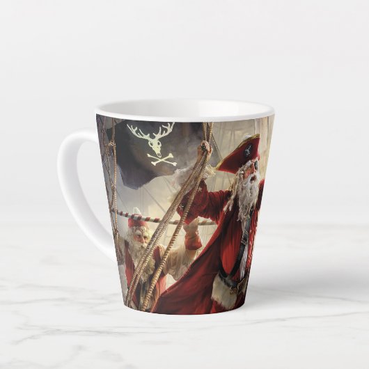 Pirate Santa Latte Mok (Linkerhoek)