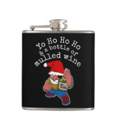 Pirate Santa Mulled Wine kerst Heupfles (Voorkant)